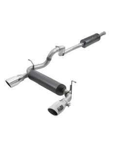 Rebel Series 2.5in 304 SS Cat-Back Exhaust w/ Polished Tips 2018+ Jeep Wrangler (JL) V6 3.6L - 49-38066-P