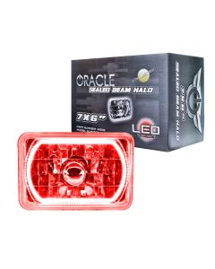 Oracle Pre-Installed Lights 7x6 IN. Sealed Beam - Red Halo - 6908-003