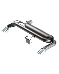 Borla 21-22 Ford Bronco 2.3L 4WD ATAK Axle Back Exhaust w/ Bright Chrome Tips - 11975
