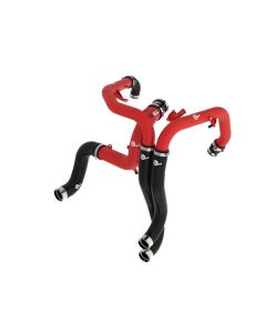 aFe 22-24 Ford Bronco Raptor BladeRunner Aluminum Hot and Cold Charge Pipe Kit Red - 46-20754-R