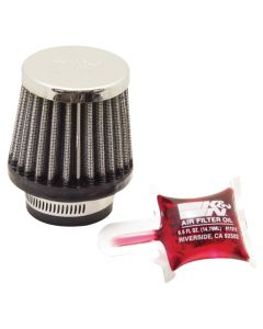 K&N Universal Chrome Filter 1 3/8 inch FLG / 2 1/2 inch Base / 2 inch Top / 2 1/4 inch Height - RC-0790