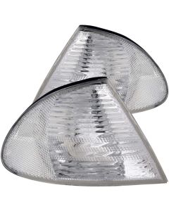 ANZO Corner Lights 1999-2001 BMW 3 Series E46 Euro Corner Lights Chrome - 521006