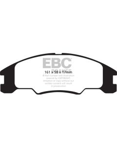 EBC 10-11 Ford Focus 1.6 Ultimax2 Front Brake Pads - UD1339