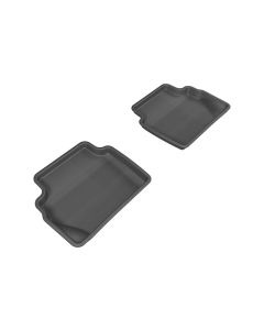 3D MAXpider 2011-2019 Ford Fiesta Kagu 2nd Row Floormats - Black - L1FR08021509