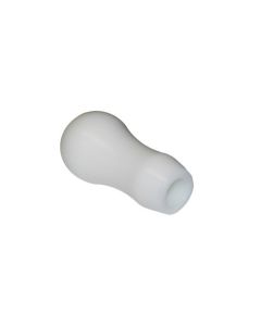 Torque Solution Delrin Tear Drop Tall Shift Knob (White): Universal 10x1.25 - TS-UNI-142w