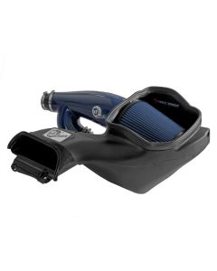 aFe 17-24 Ford F-150 Track Series Blue Kevlar Carbon Fiber C/A Intake System w/Black Pro 5R Filter - 57-10031RL