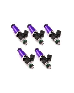 Injector Dynamics 1700cc Injectors - 60mm Length - 14mm Purple Top - 14mm Lower O-Ring (Set of 5) - 1700.60.14.14.5