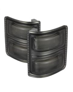 xTune Ford Superduty 08-14 F250-F550 Amber LED Mirror Signal Lens - Smoke ACC-LED-FDSD08-MR-SM - 9924743