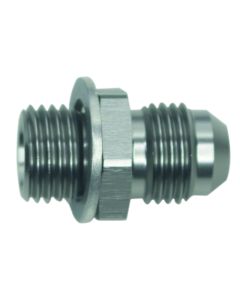 DeatschWerks 6AN Male Flare to M14 X 1.5 Male Metric Adapter  (Incl. Crush Washer) - Titanium - 6-02-0614