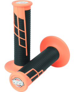 ProTaper Clamp-On 1/2 Waffle Grip - Neon Orange/Black - 021661