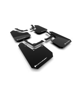 Rally Armor 24-25 Tesla Cybertruck Black UR Mud Flap White Logo - MF112-UR-BLK-WH
