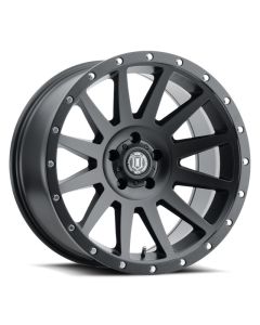 Satin Black ICON Wheel 20x10 -19mm Offset 6x5.5 Bolt Pattern