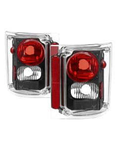xTune Chevy Suburban 73-91 Euro Style Tail Lights - Black ALT-JH-CCK73-BK - 9036514