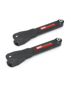 BMR 10-15 5th Gen Camaro Rear Non-Adj. Trailing Arms w/ Spherical Bearings - Black Hammertone - TCA027H