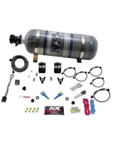 Nitrous Express Ford EFI Dual Nozzle Nitrous Kit (100-300HP) w/Composite Bottle - 20115-12