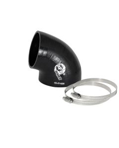aFe Magnum FORCE CAI Univ. Silicone (3.5in to 3in ID / 75 Deg.) Elbow Reducing Coupler - Black - 59-00088