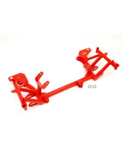 BMR 98-02 4th Gen F-Body K-Member w/ LS1 Motor Mounts and STD. Rack Mounts - Red - KM003R