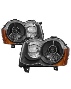 xTune Jeep Grand Cherokee 08-10 OEM Style Projector Headlights - Black PRO-JH-JGC08-AM-BK - 9036118