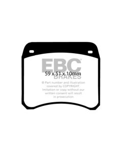 EBC 63-69 Rover Mini Cooper Greenstuff Front Brake Pads - DP2128