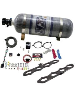 Nitrous Express 2018+ Ford 5.0L Coyote Dry Direct Port Plate System w/12lb Bottle - 20957-12