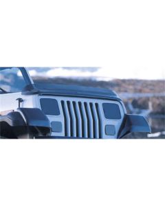 Rugged Ridge Bug Deflector Smoke 87-06 Jeep Wrangler - 11350.01