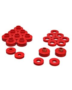 Energy Suspension Cj5-7 Body Mounts - Red - 2.4103R