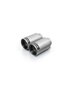 Remus Stainless Steel 98mm Polished w/Carbon Insert Tail Pipe Set (Pair) - 0026 98CR