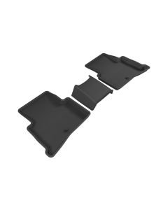 3D MAXpider 2017-2020 Kia Sportage Kagu 2nd Row Floormats - Black - L1KA04021509