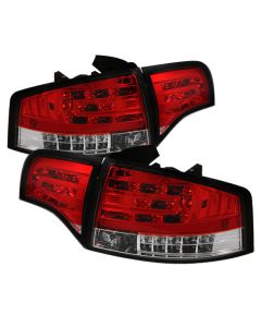 Spyder Audi A4 4Dr 06-08 LED Tail Lights Red Clear ALT-YD-AA406-G2-LED-RC - 5029294