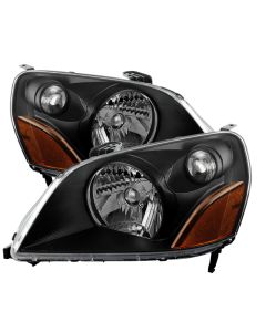 Xtune Honda Pilot 03-05 Crystal Headlights Black HD-JH-HPIL03-AM-BK - 9023699