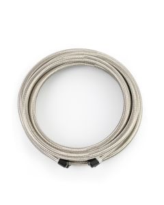 Mishimoto 15Ft Stainless Steel Braided Hose w/ -8AN Fittings - Stainless - MMSBH-08180-CS
