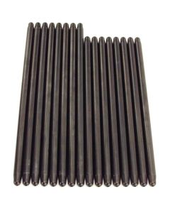 COMP Cams Pushrod Set Black Steel 7.625" Length Fits Small Block Chevy 1955-1986 Intake & Exhaust - 7654-16
