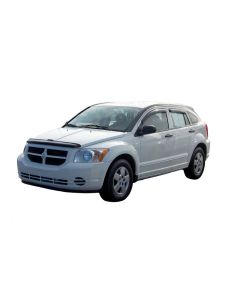 AVS 07-12 Dodge Caliber High Profile Bugflector II Hood Shield - Smoke - 24156