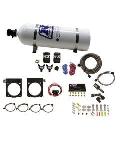 Nitrous Express 13-17 Dodge Viper (Gen-V) Nitrous Plate Kit (50-400HP) w/15lb Bottle - 20970-15