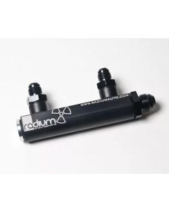 Radium Engineering Universal 4-Port Manifold - Black W/ Logo - 20-0062