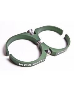 Radium Engineering 2-Piece Fuel Pump Clamp For Bosch 044 - Green W/ Logo - 20-0122