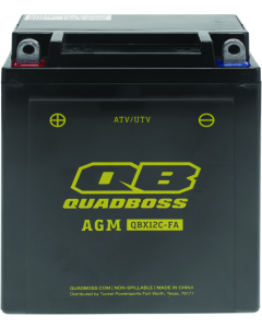 QuadBoss Maintenance-Free AGM Battery QBX12C-FA - 401382