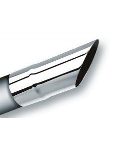 Borla Universal Polished Tip Single Round Angle-Cut (inlet 2 1/2in. Outlet 2 1/2in) - 20107