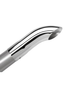 Borla Universal Polished Tip Single Round Turndown/Turnout (inlet 2 1/2in. Outlet 2 1/2in) *NO Retur - 20110
