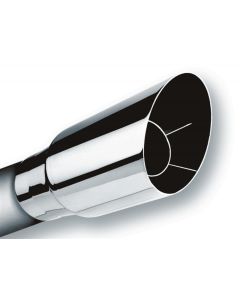 Borla Universal Polished Tip Single Round Angle-Cut (inlet 2 1/2in. Outlet 3 1/2in) *NO Returns* - 20120