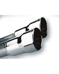 Borla Universal Polished Tip Dual Round Rolled Angle-Cut (inlet 2in. Outlet 3in) *NO Returns* - 20143