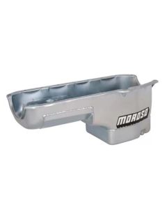 Moroso Pre-85 Chevrolet Small Block (w/Driver Side Dipstick) Wet Sump 6qt 8.25in Steel Oil Pan - Blk - 20230
