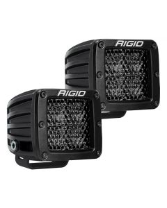 RIGID Industries Spot Diffused Midnight Surface Mount Pair D-Series Pro- RIGI-202513BLK