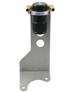 Moroso 10-14 Ford Raptor 6.2L Air/Oil Separator Catch Can - Small Body - Billet Aluminum - Black - 85607