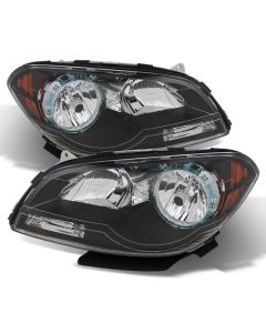 xTune Chevy Malibu 2008-2012 Crystal Headlights Black HD-JH-CMA08-AM-BK - 9026010