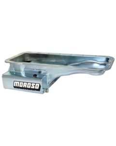 Moroso Ford 352-428 FE (w/Front Sump) Kicked Out Road Race Baffled 8qt 6in Steel Oil Pan - 20608