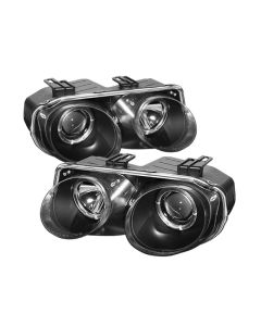 Spyder Acura Integra 98-01 Projector Headlights LED Halo -Black High H1 Low 9006 PRO-YD-AI98-HL-BK - 5008695
