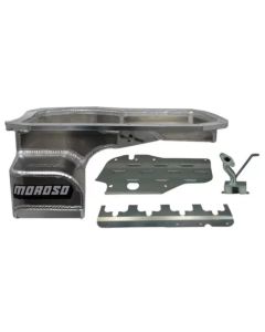 Moroso Mitsubishi Evo 7/8/9 (w/Lower Intercooler Pipe) Road Race Baffled Wet Sump 6.5qt Alum Oil Pan - 20967