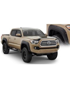 Bushwacker 16-18 Toyota Tacoma Pocket Style Flares 4pc 60.5/73.7in Bed - Black - 30922-02