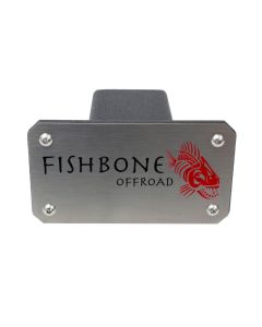Fishbone Offroad Hitch Cover - 2In Hitch - Black Powdercoated Steel - FB32096